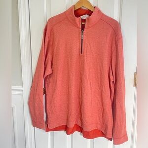 Tommy Bahama Men’s XL  Flipshore Reversible Pullover Cotton Pure Coral